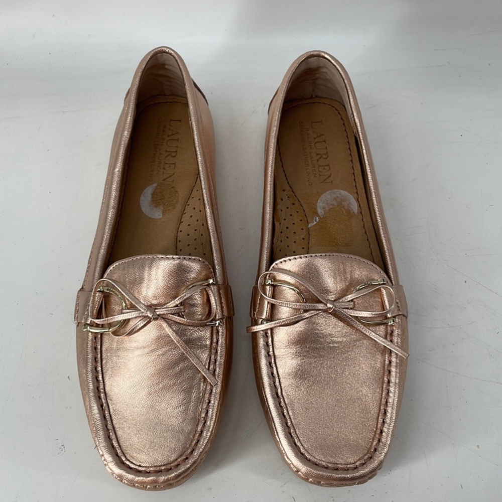 Lauren Ralph Lauren
Briley Leather Loafer driving shoe stirrup shaped hardware 7 - Picture 3 of 13